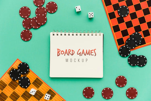 Free Board Games Concept Mock-Up Psd