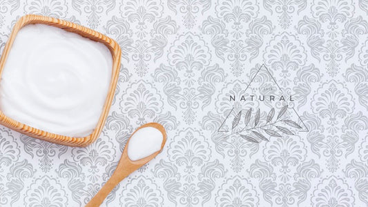 Free Body Butter Cream On Plain Background Mock-Up Psd
