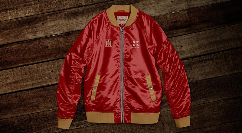 Free Bomber Jacket Mockup Psd