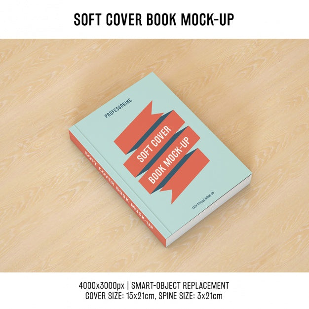 Free Book Cover Mock Up Design Psd