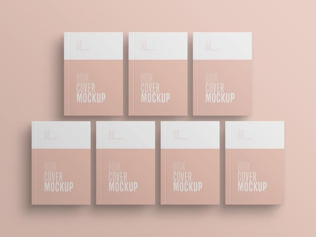 Free Book Cover Multiple Mockup Psd