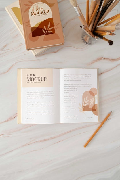 Free Book Mockup Used In Real Life Psd