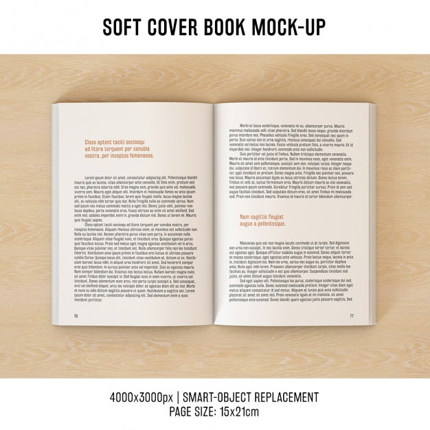 Free Book Pages Mock Up Design Psd