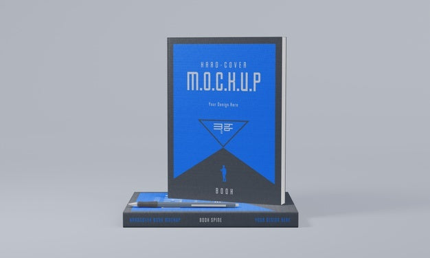 Free Book Stationery Desing Mockup Psd