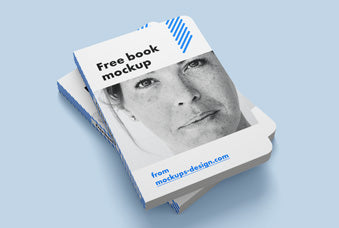 Free Book With Rounded Corners Mockup