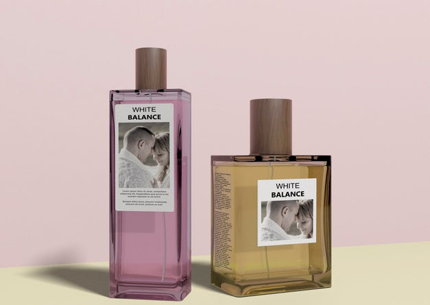 Free Bottles Of Perfume With Mock-Up Psd