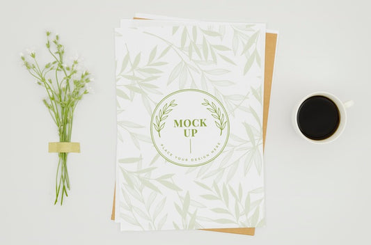 Free Bouquet Of Small Flowers Botanical Mock-Up Psd
