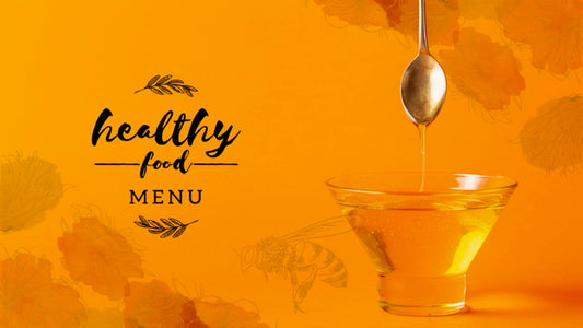 Free Bowl With Healthy Honey Mock-Up Psd