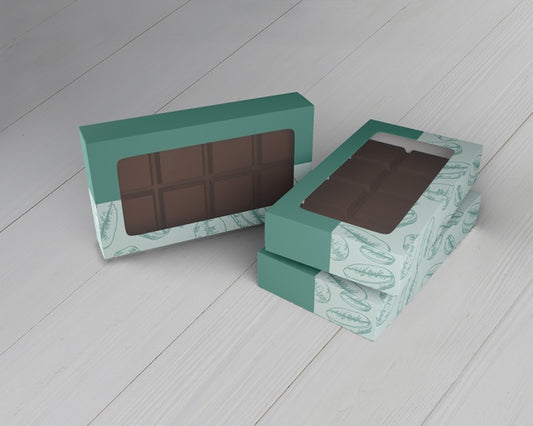 Free Box Of Chocolate Design Mock-Up Psd