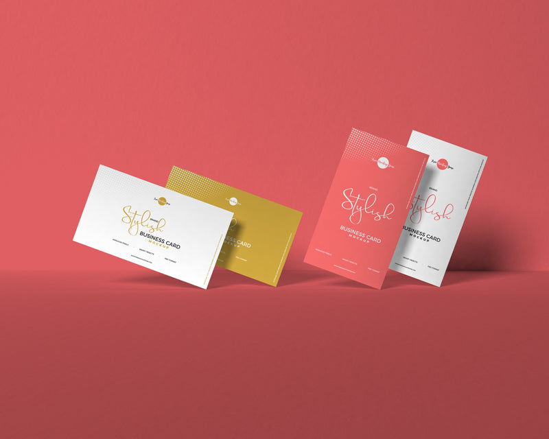 Free Brand Stylish Business Card Mockup