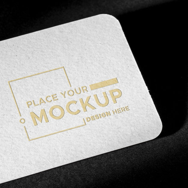 Free Branding Identity Business Card Mock-Up And Shadow Psd