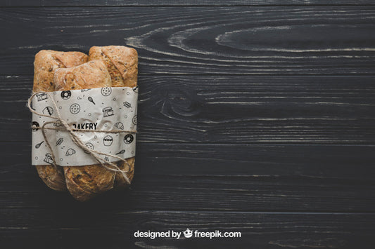 Free Bread Mockup With Copyspace Psd