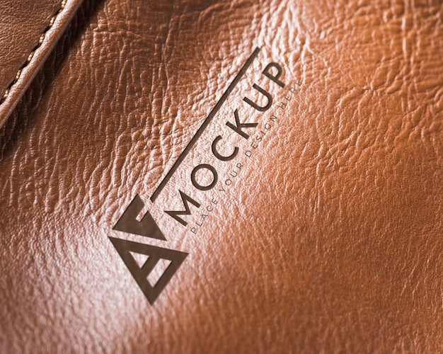 Free Brown Leather Mock-Up Psd