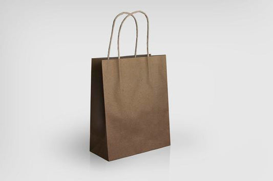 Free Brown Paper Bag Mockup Psd