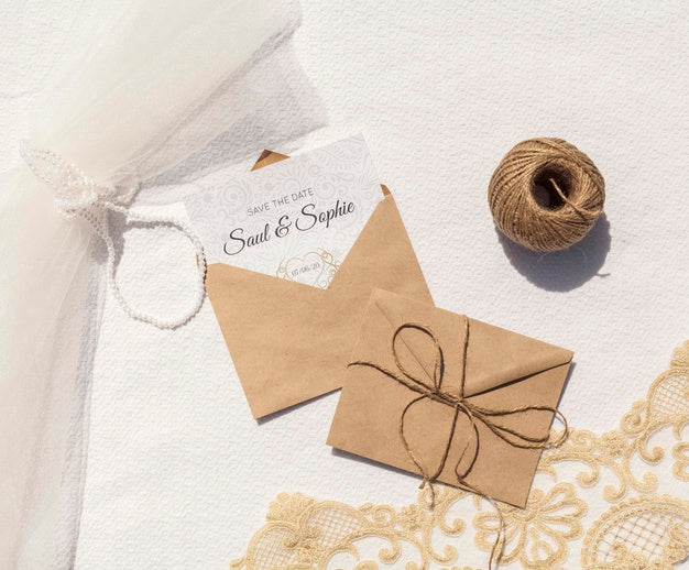 Free Brown Paper Envelopes With Rope And Letters Psd
