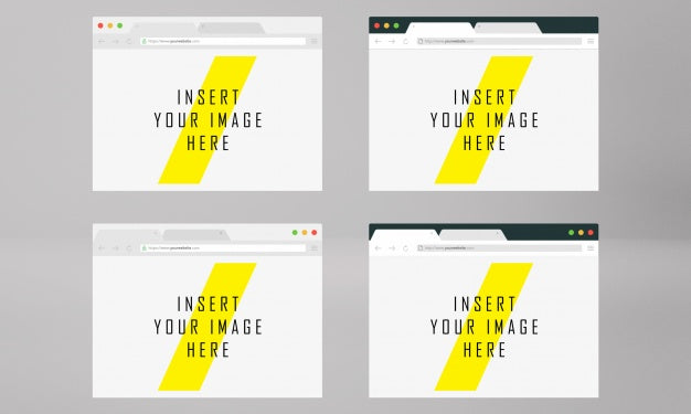 Free Browser Screen Mock Up Psd