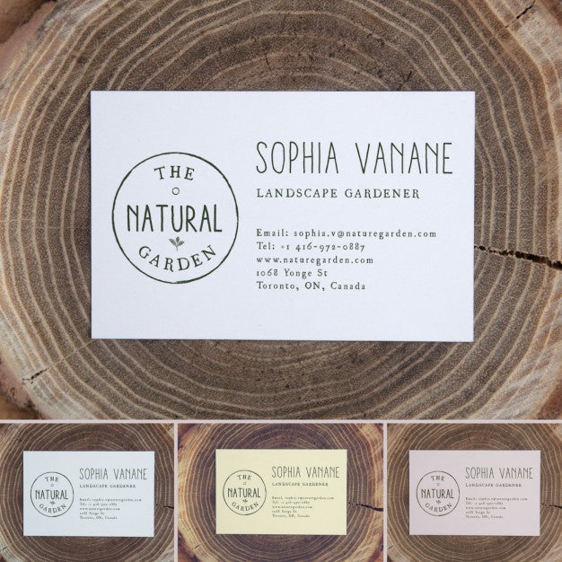 Free Business Card Above A Trunk Mock Up Psd
