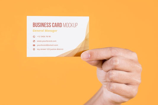 Free Business Card Concept Mock-Up Psd
