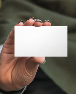 Free Business Card In Hand – Psd Mockup