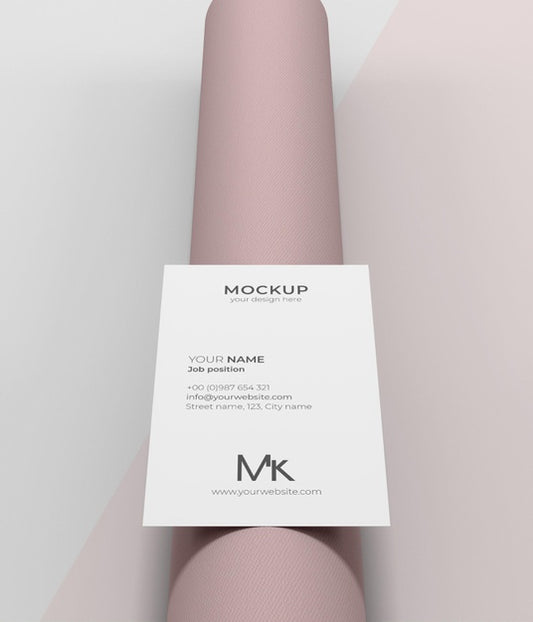 Free Business Card Mock-Up Arrangement Psd