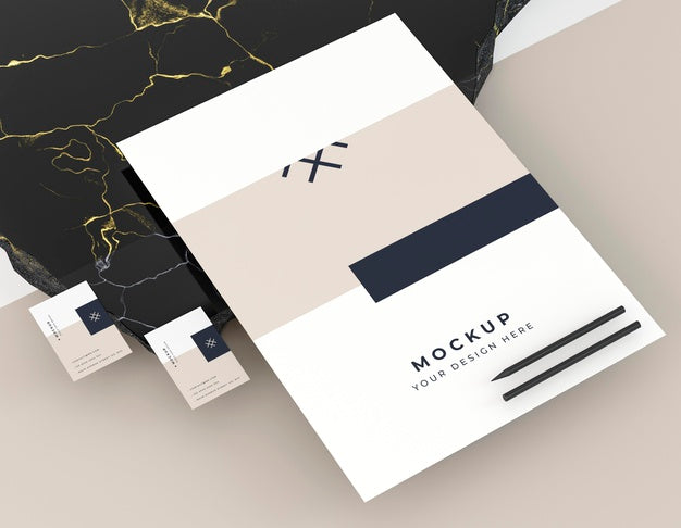 Free Business Card Mock-Up Identity For Company Psd