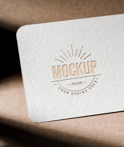 Free Business Card Mock-Up With Texture Psd