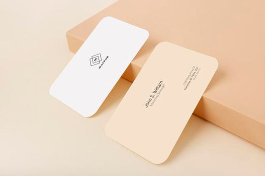 Free Business Card Mockup, Front And Back Side Psd
