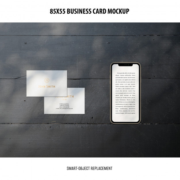 Free Business Card Mockup Psd