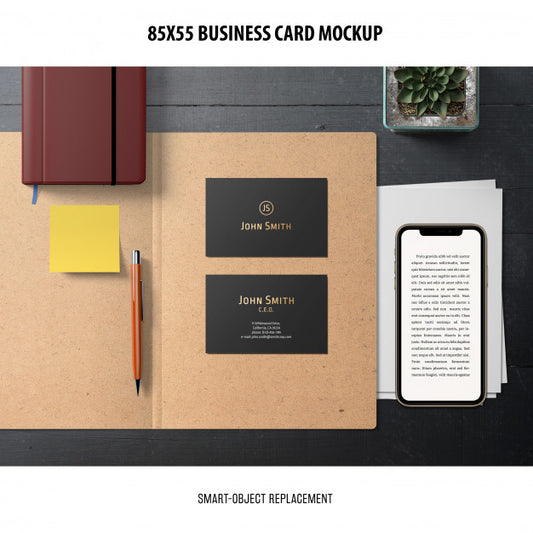 Free Business Card Mockup Psd