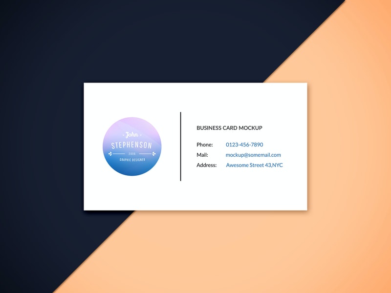 Free Business Card Mockup Vol.6