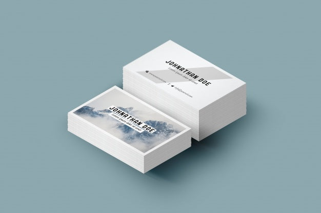 Free Business Card Pile Mock Up Psd
