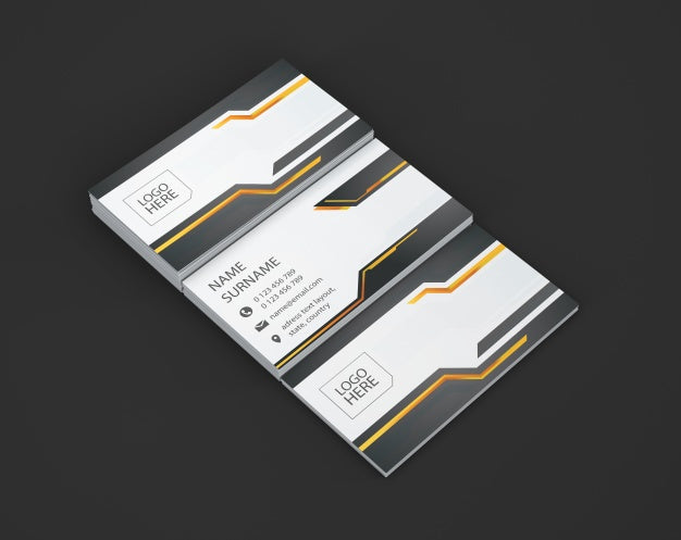 Free Business Card Showcase Of Three Psd