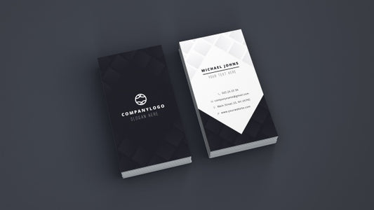Free Business Card Stack Mockup Psd