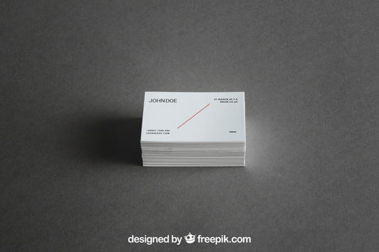 Free Business Card Stack Mockup Psd