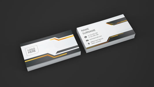 Free Business Card Stack Showcase Psd