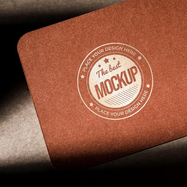 Free Business Card Textured Paper Mock-Up Psd