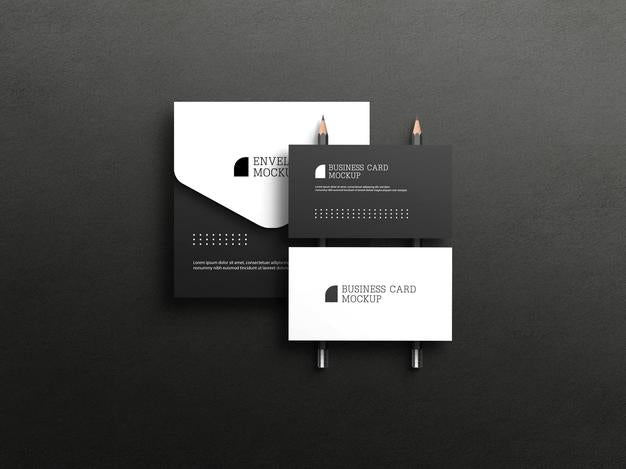 Free Business Card With Envelope Mockup Psd