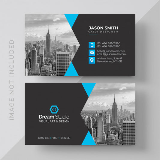 Free Business Card With Photo Of City Psd