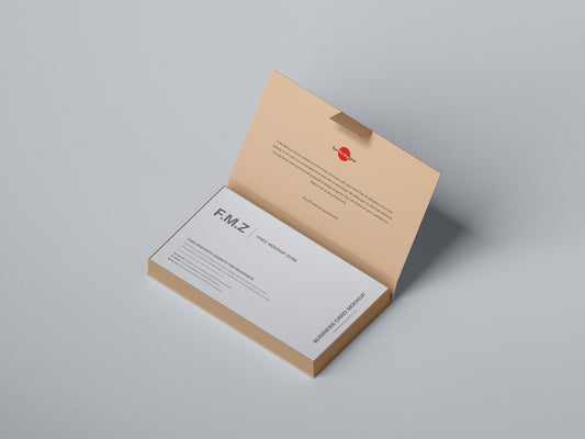 Free Business Cards In Box Mockup
