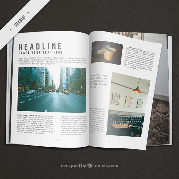 Free Business Magazine Mockup Psd