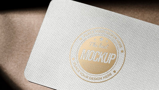 Free Business Paper Card Mock-Up With Coarse Surface Psd