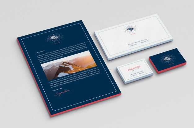 Free Business Stationery Mock Up Psd