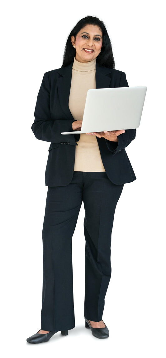 Free Business Woman Asian Laptop Concept