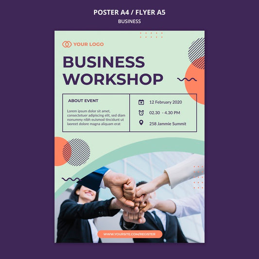 Free Business Workshop Concept Flyer Psd
