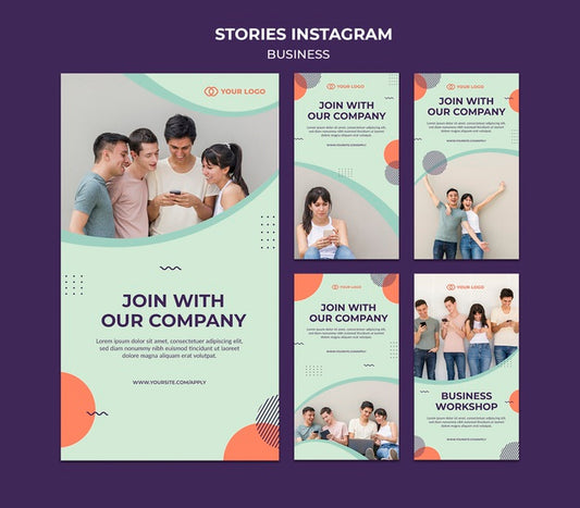 Free Business Workshop Concept Instagram Stories Psd