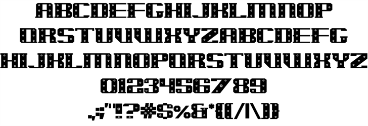 Free Iron Clad Bolted Font