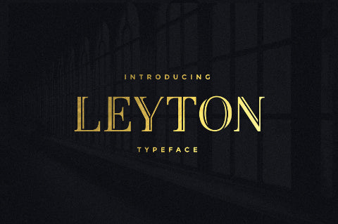 Free Leyton Fancy Typeface