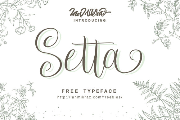 Free Setta Script Typeface