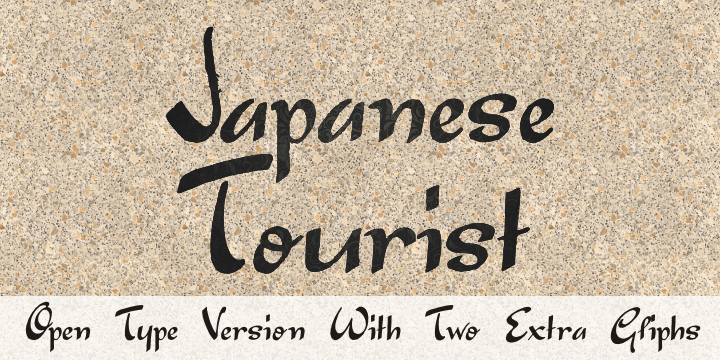 Free Japanese Tourist Font