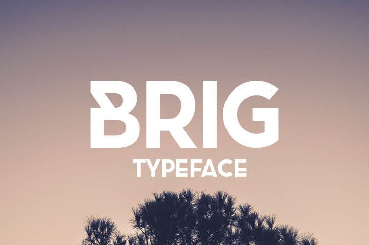 Free Font Brig Typeface – CreativeBooster